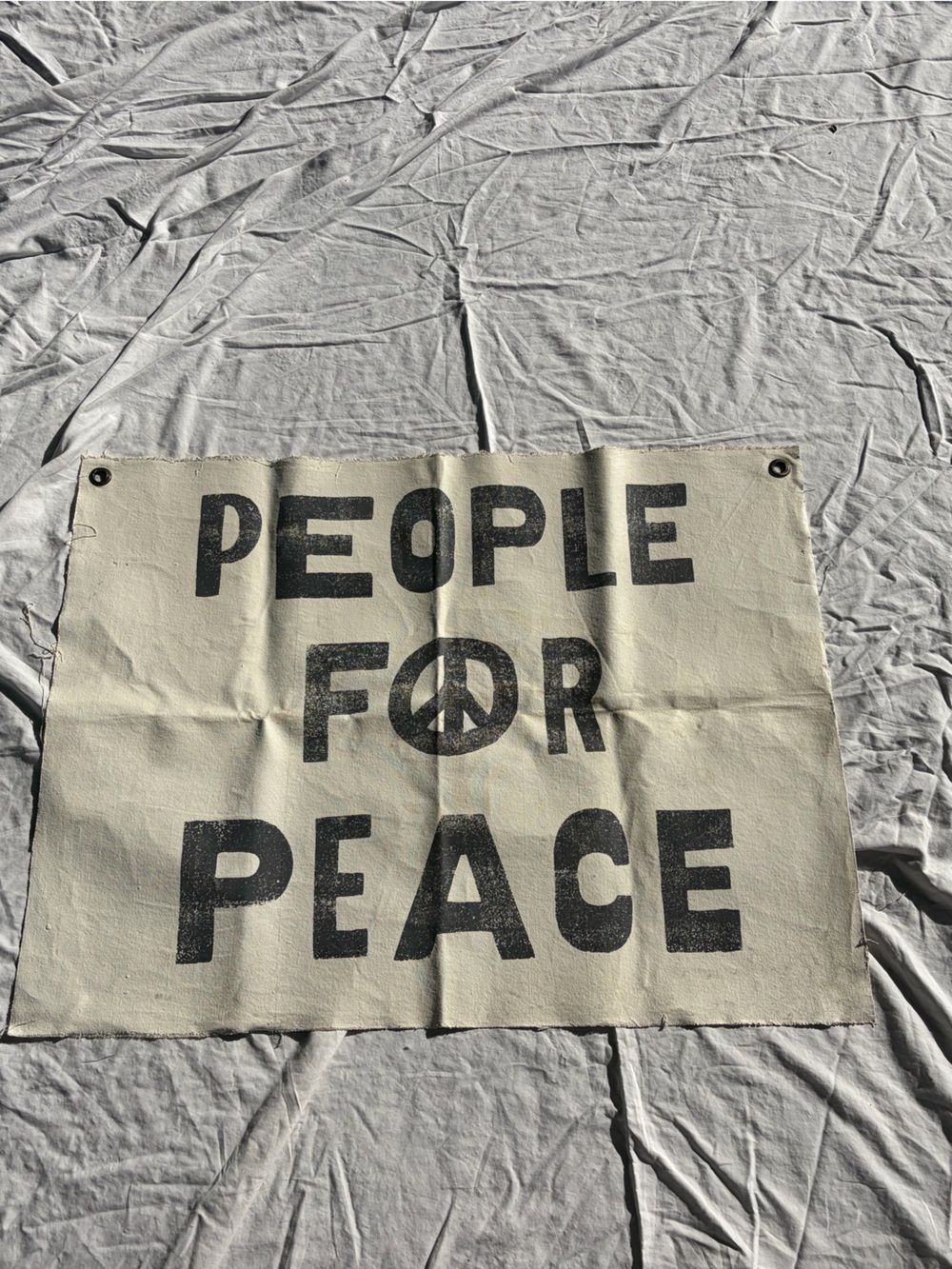 Brand New “People For Peace” Canvas Wall Banner